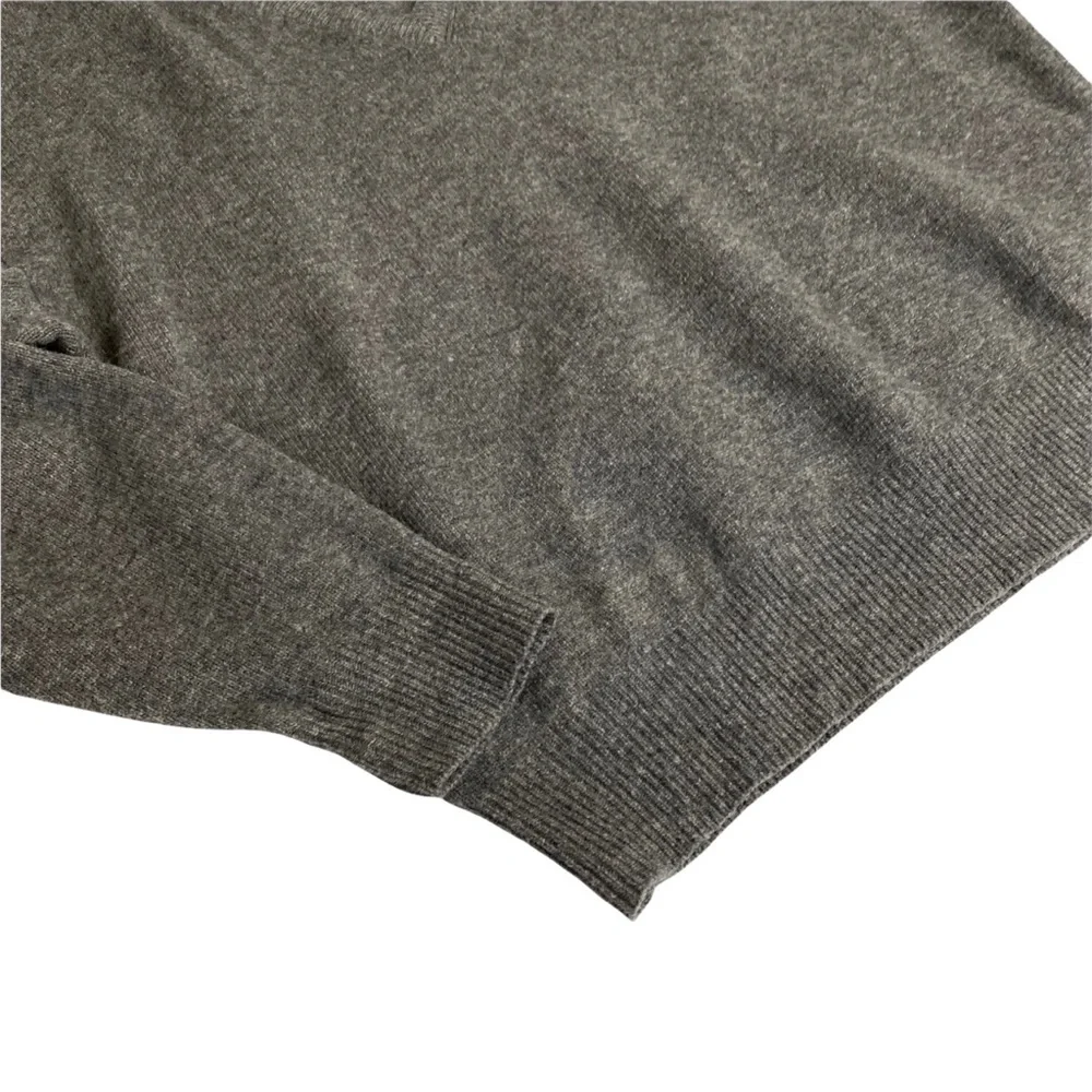 Jos A Bank Sportswear Men V Neck Sweater Size XL Grey 100% Lambswool Long sleeve - Picture 6 of 8